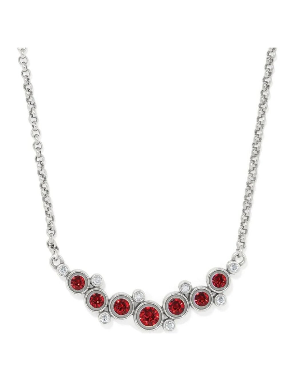 Brighton Constella Silver Crystal Necklace JM7682  $108 NWT RED